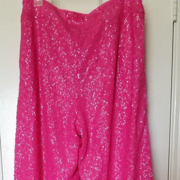 Pink Sequin Pants - Picture 6 of 9